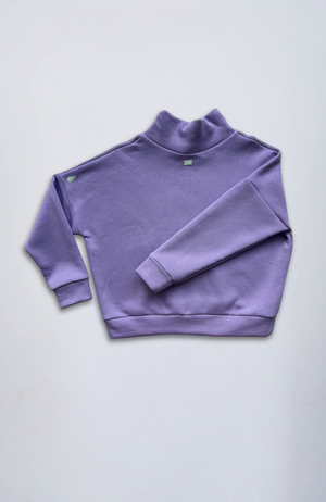 Evetke women's cotton turtleneck loose sweatshirt - KLARA
