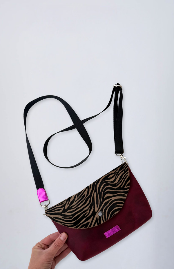 Evetke női bőr táska-MAUVE