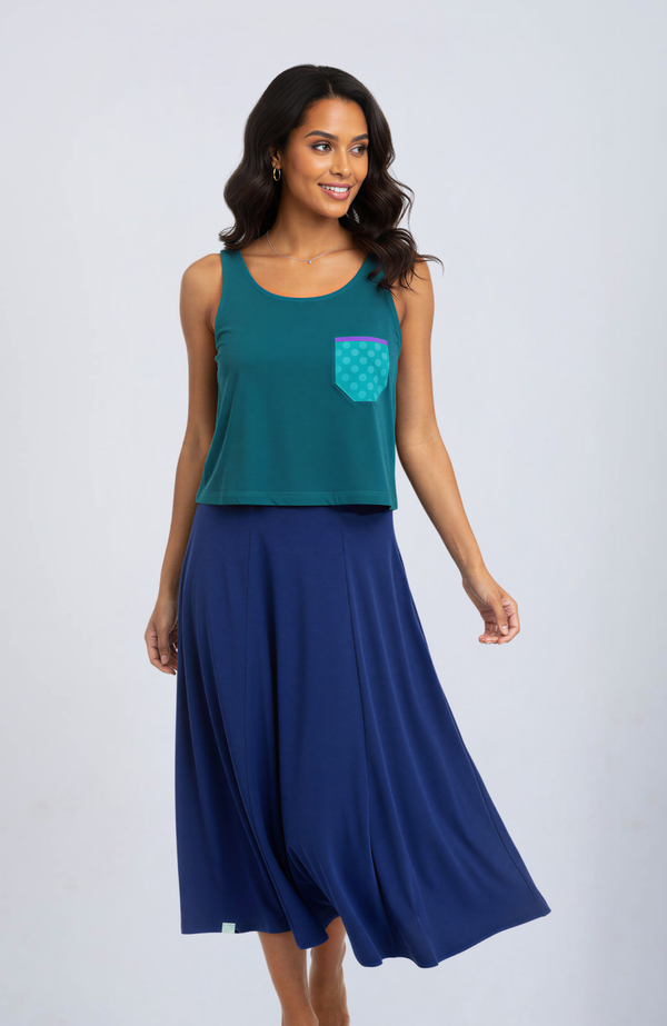 Evetke cotton midi skirt – BALI