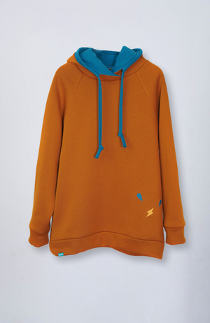 Evetke férfi pamut  kapucnis pulóver - AMBER1