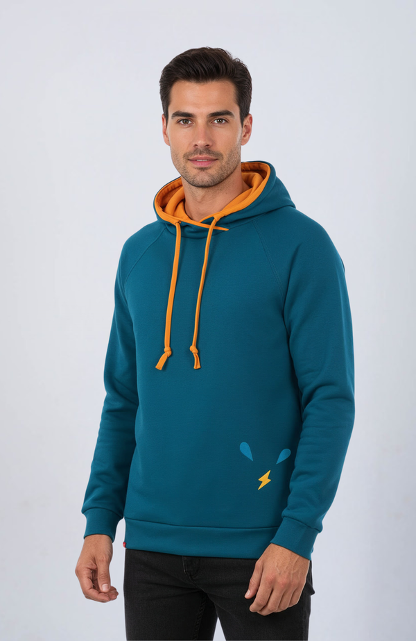 Evetke férfi pamut  kapucnis pulóver - RENO1